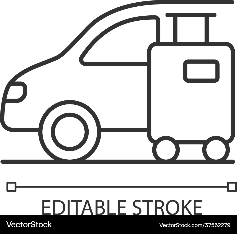 Transfer linear icon Royalty Free Vector Image