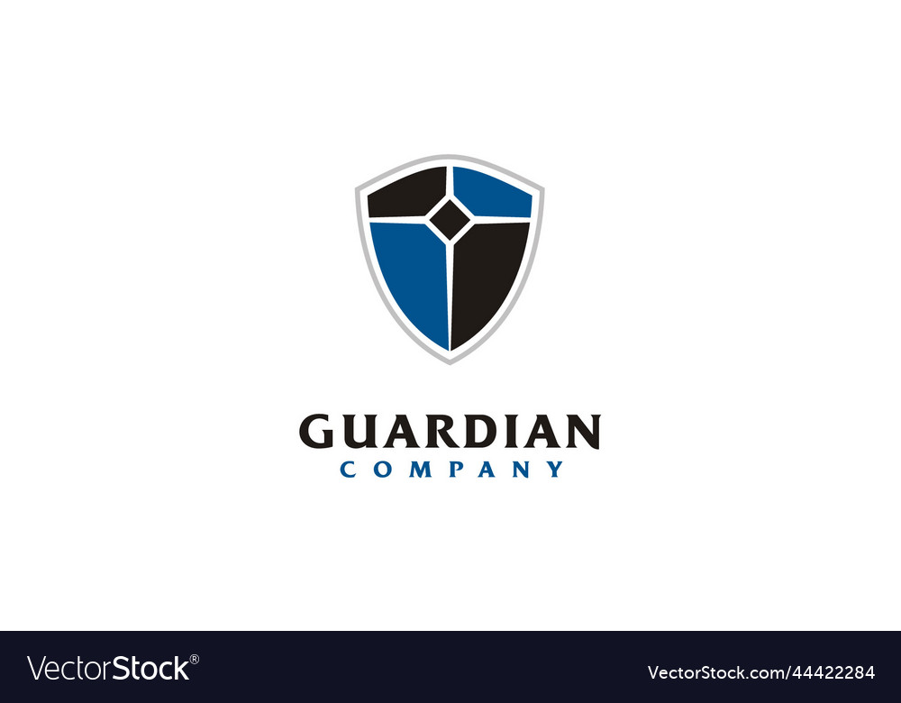 Protection guard strong armor shield logo Vector Image