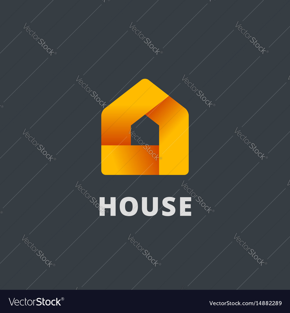 Real estate house logo icon design template Vector Image