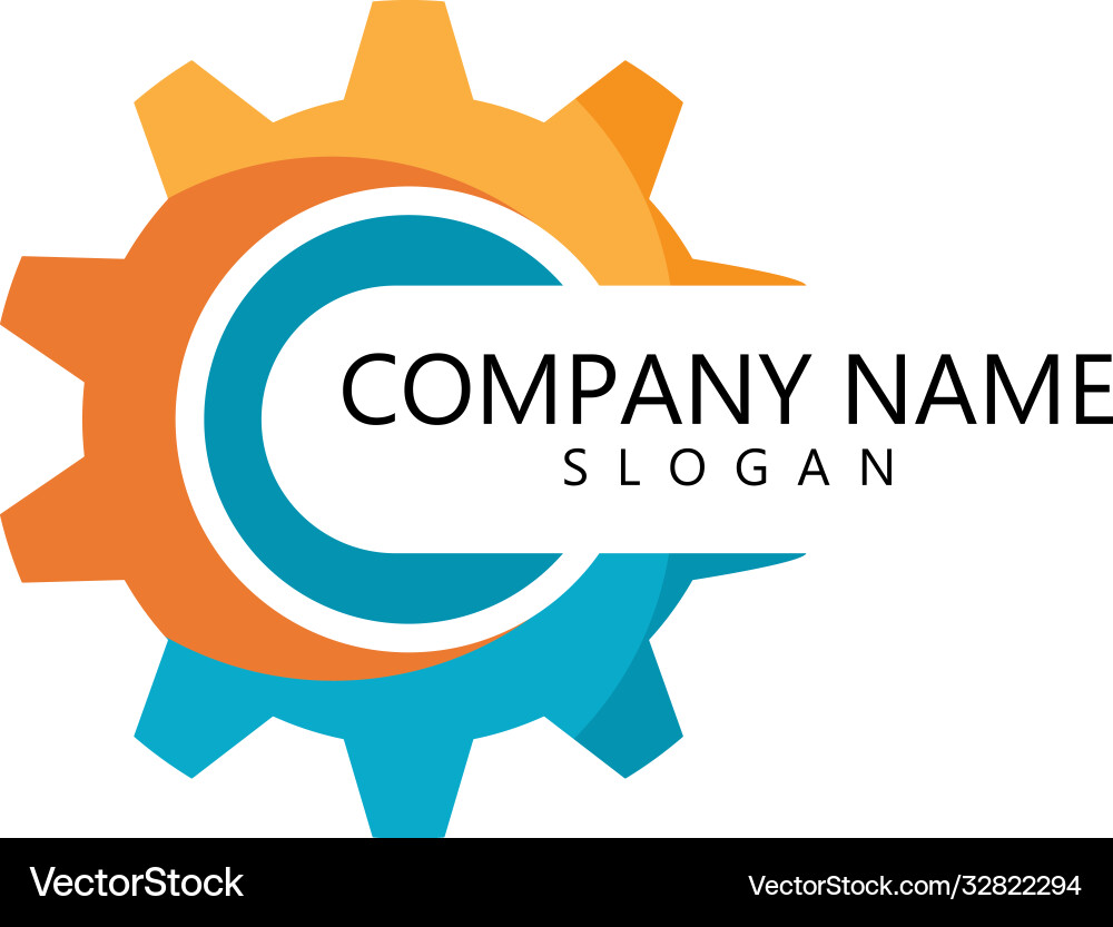 Gear logo template Royalty Free Vector Image - VectorStock