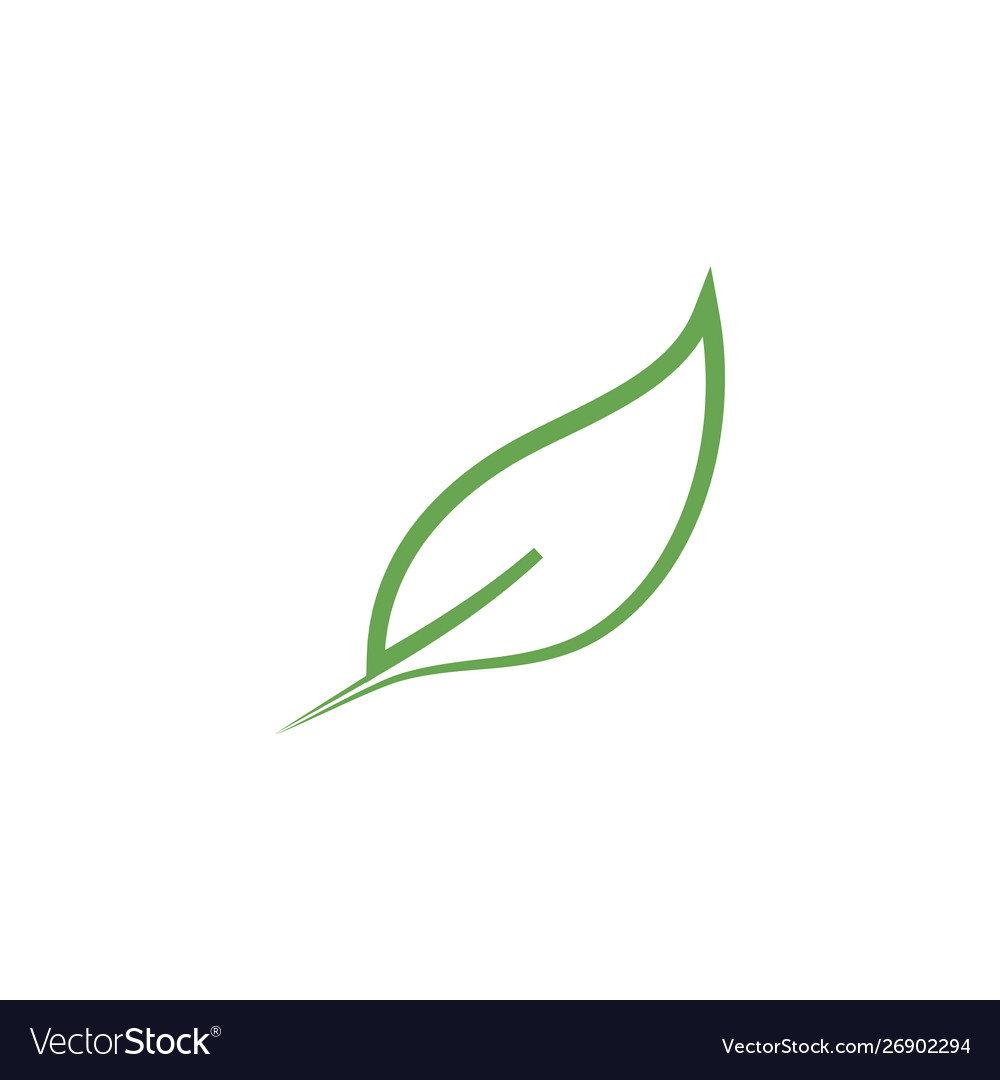 Leaf graphic design template isolated Royalty Free Vector