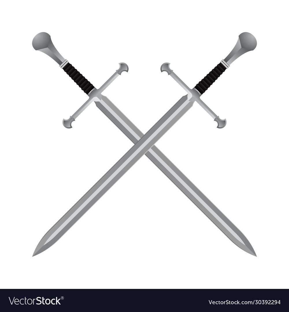 Premium Vector  Crossed swords