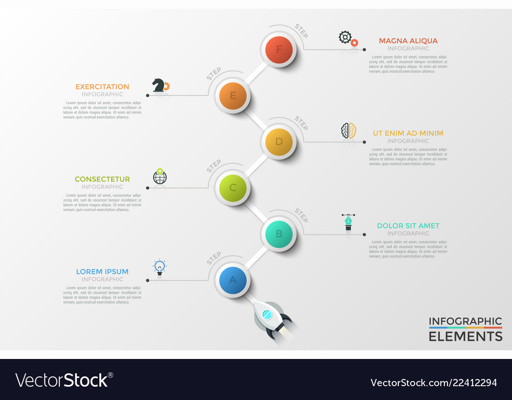 Modern infographic template Royalty Free Vector Image