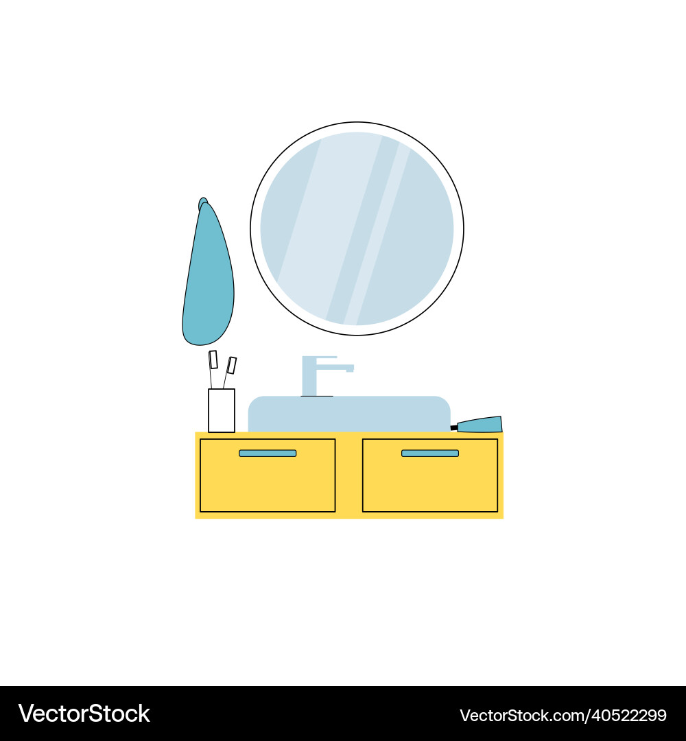 Cartoon Bathroom Mirror Mini Cute Cartoon Kindergarten Child Colored