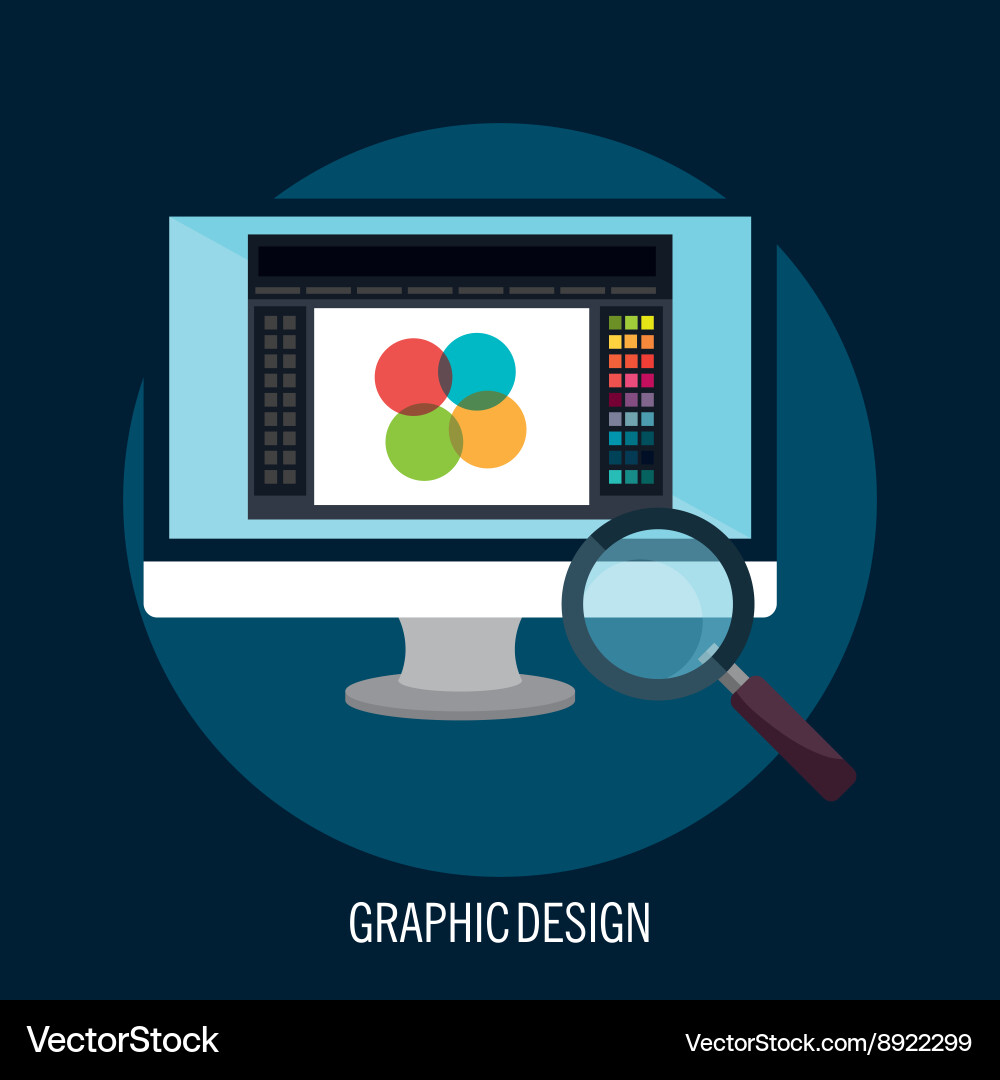 Graphic design concept Royalty Free Vector Image
