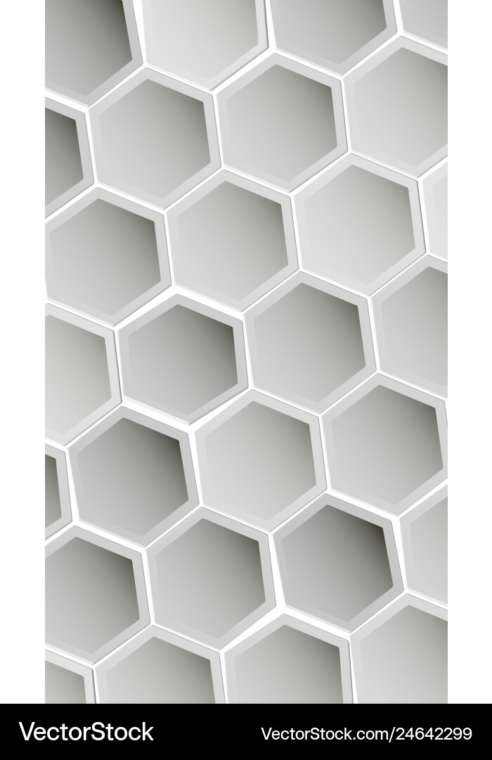 Hexagon texture hexagonal grid repeat pattern Vector Image