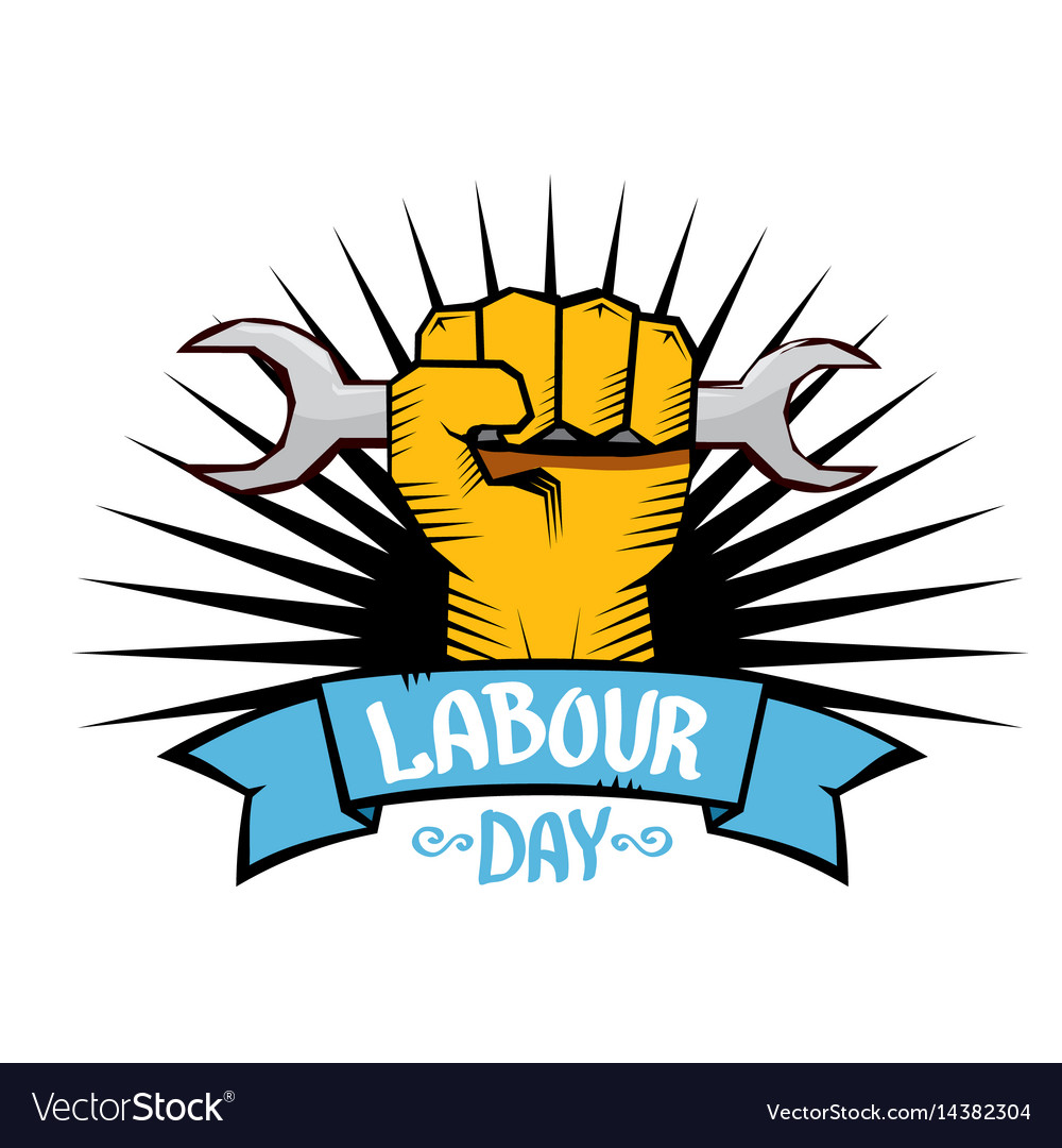 1 may - labour day poster Royalty Free Vector Image