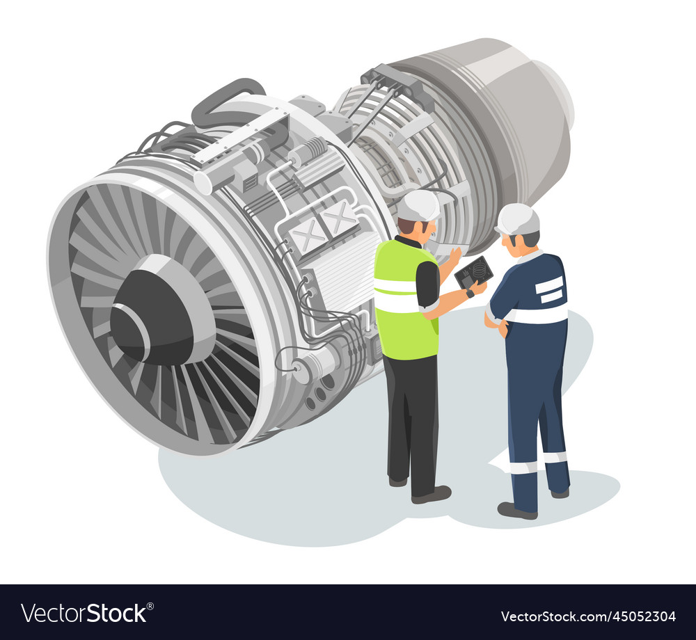aircraft-engineer-planning-with-mechanician-vector-image