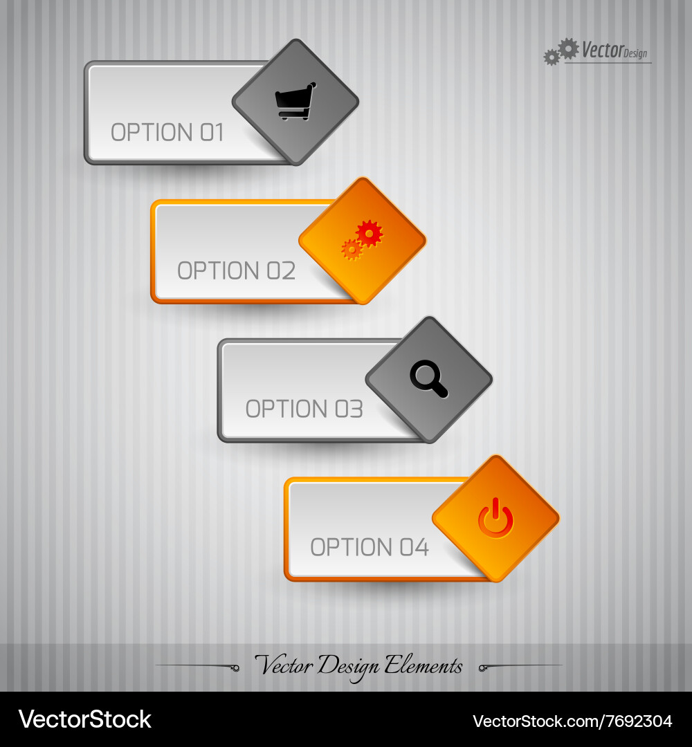 Business stickers on gray background Royalty Free Vector