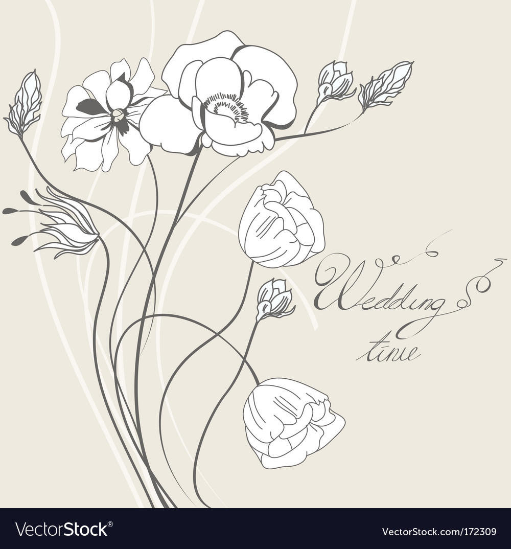 Template for wedding invitation Royalty Free Vector Image