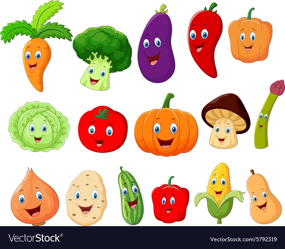 Cartoon Vegetables Vector Art, Icons, and Graphics for Free Download