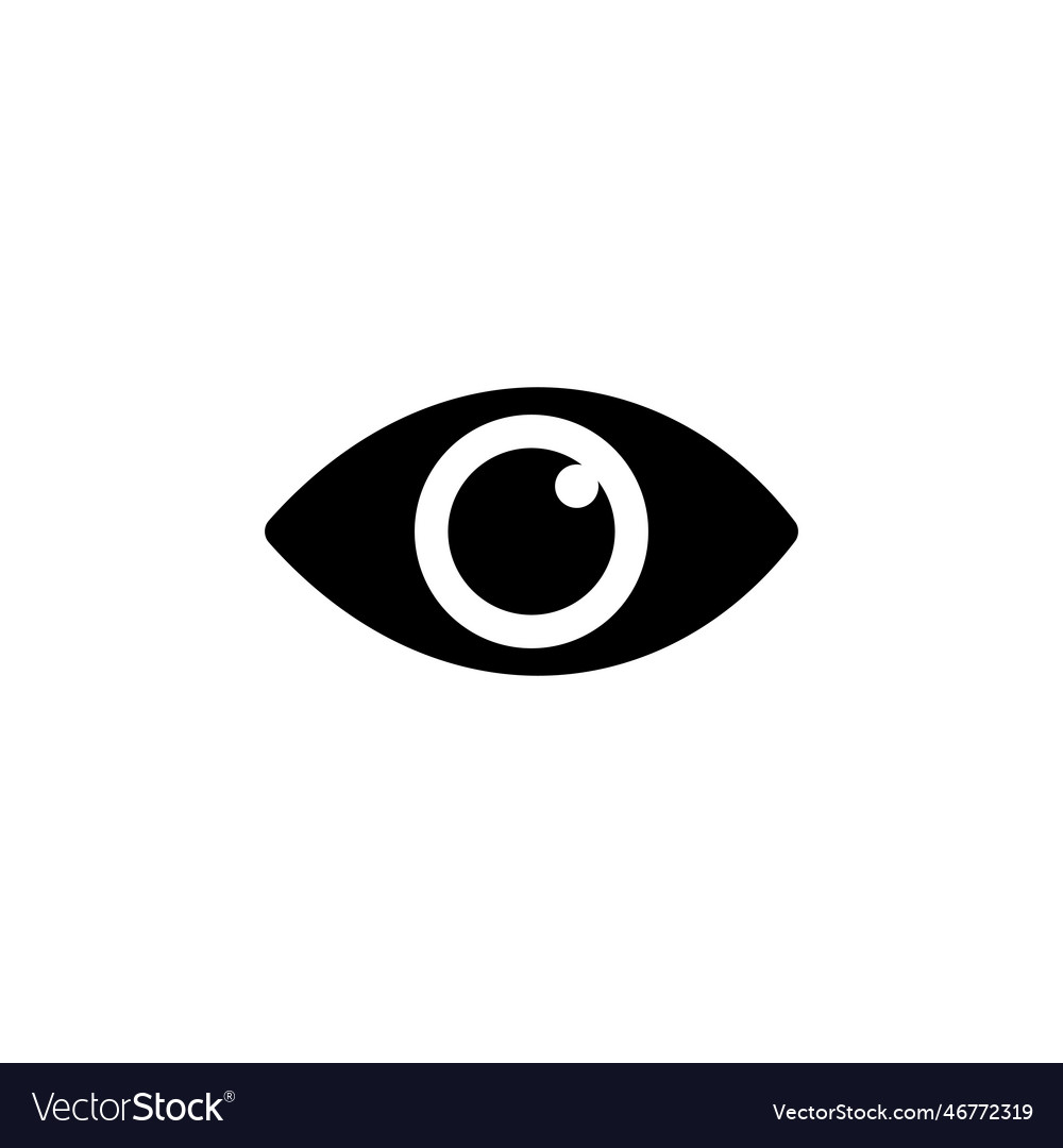 Eye icon icon look and vision icon Royalty Free Vector Image