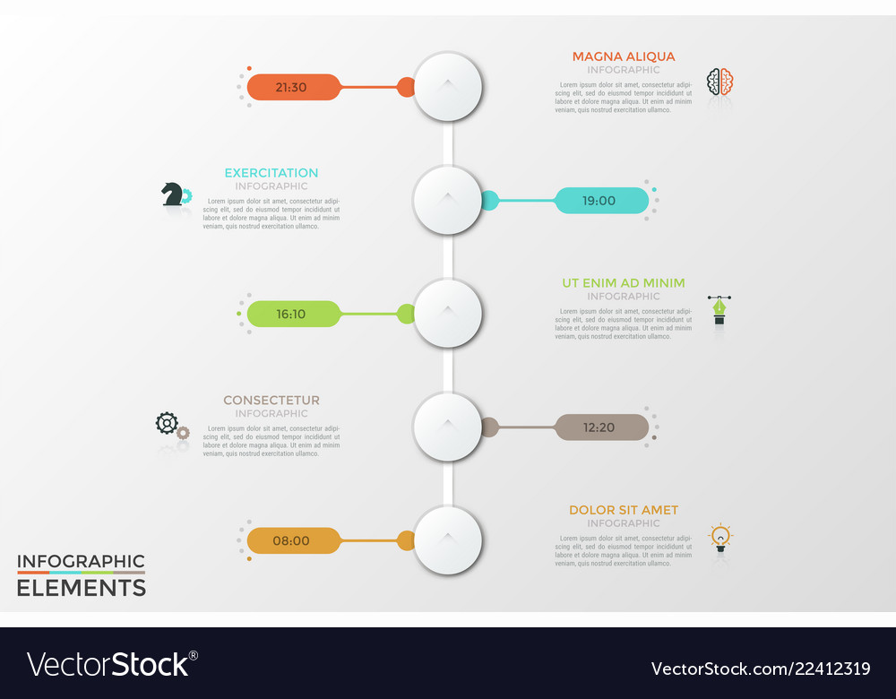 Modern infographic template Royalty Free Vector Image