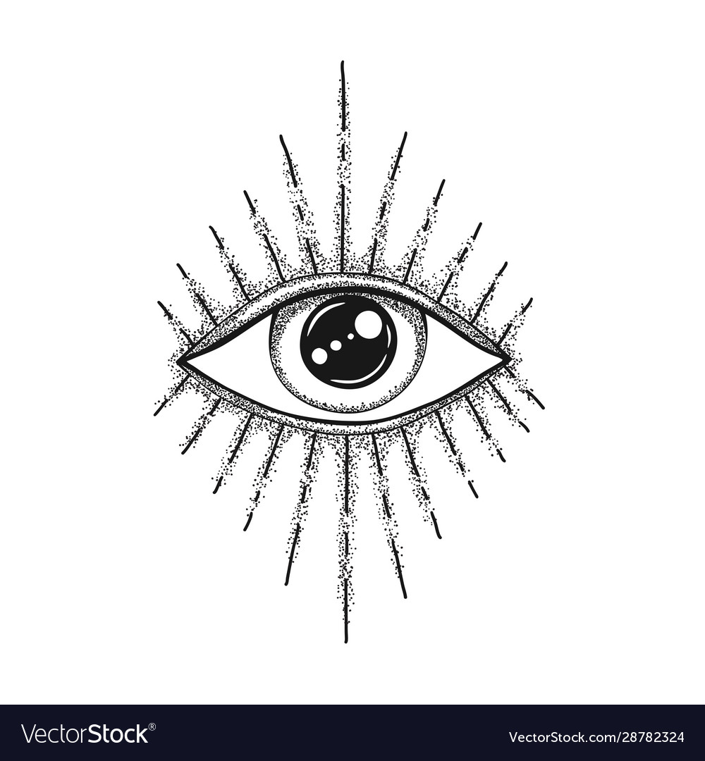 Eye providence masonic symbol all seeing Vector Image