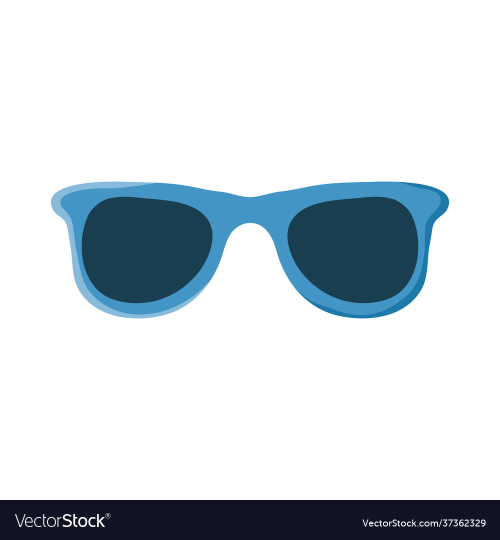 Blue Sunglasses Icon Royalty Free Vector Image