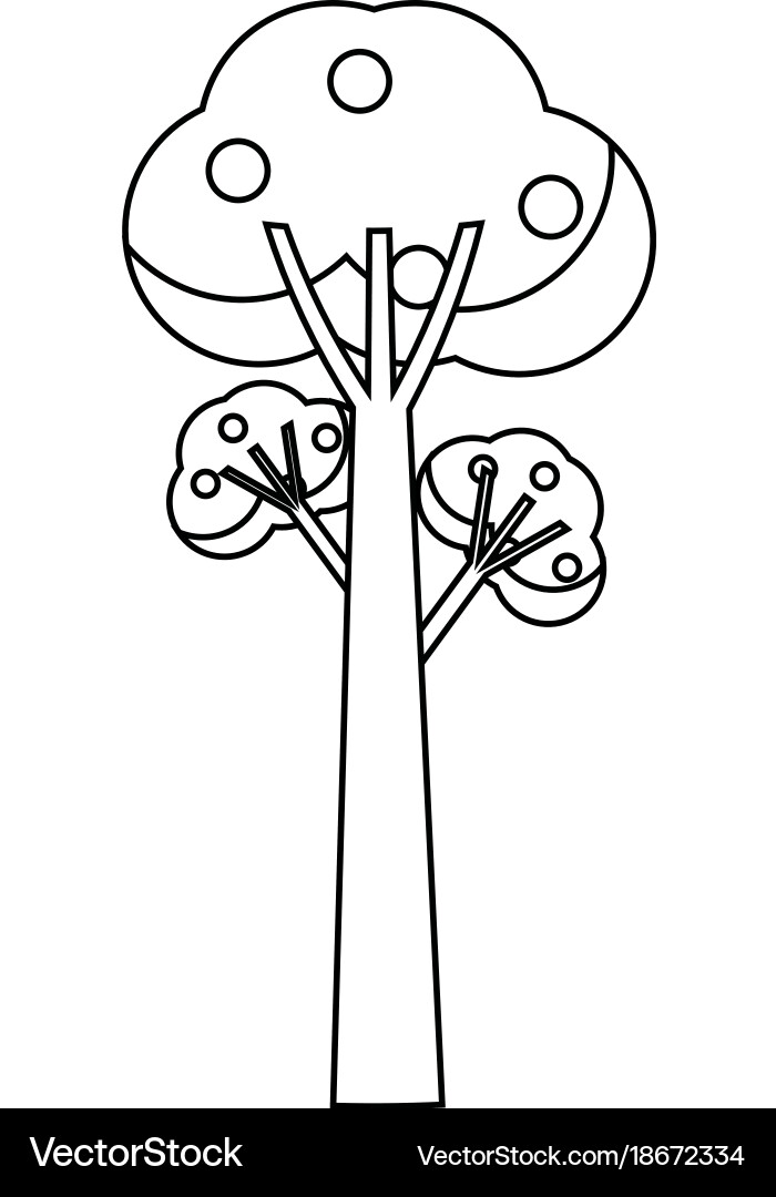 Fruit trees icon Royalty Free Vector Image - VectorStock