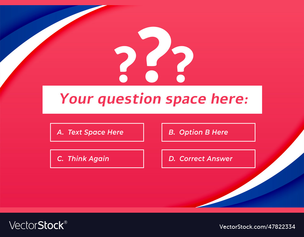 Multiple question and answer banner to make your Vector Image