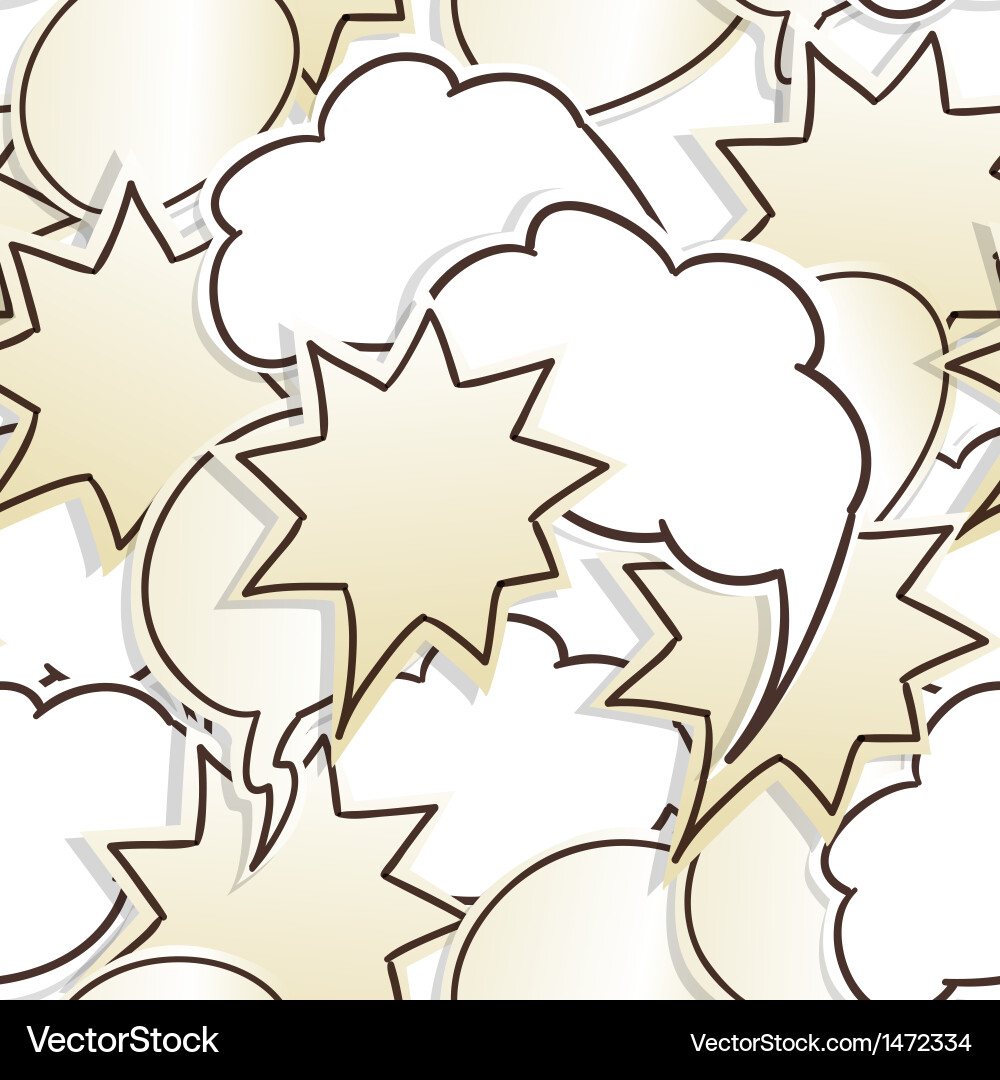 Paper speech clouds Royalty Free Vector Image - VectorStock