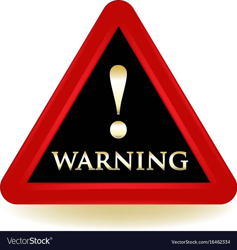 Warning sign icon Royalty Free Vector Image - VectorStock