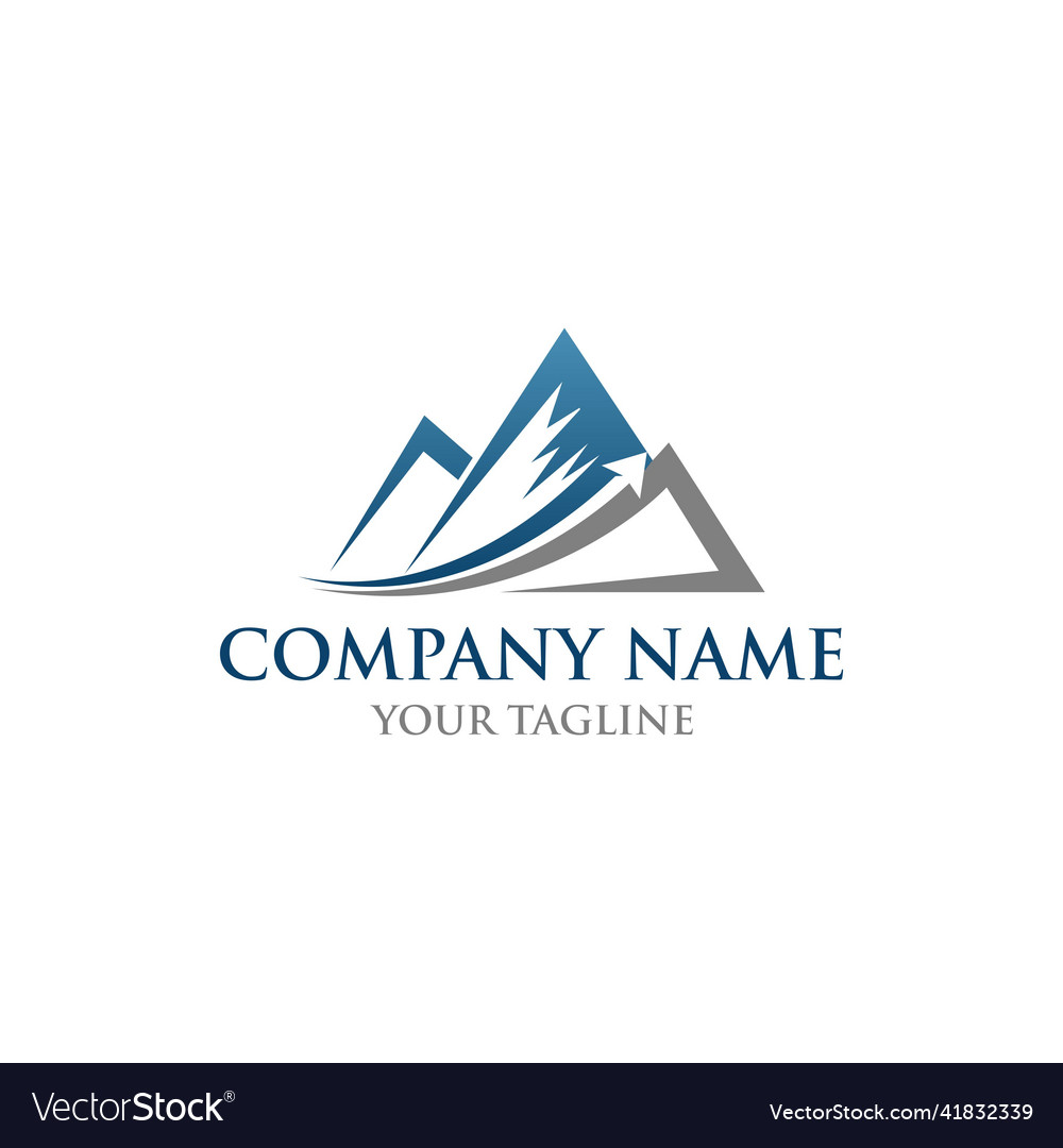 Creatifve and modern for mountain arrow logo Vector Image