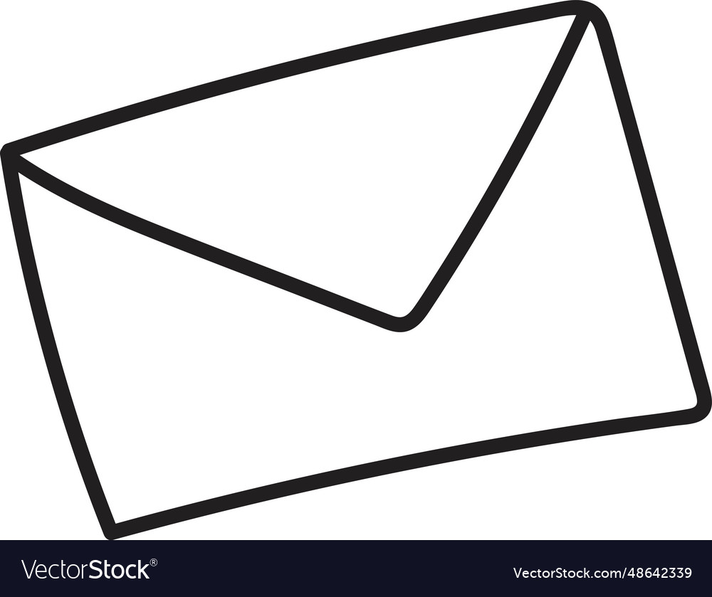 Envelope letter doodle Royalty Free Vector Image