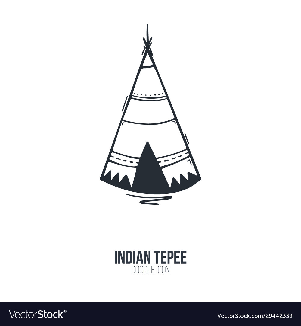 Native North American Teepee Icon Royalty Free Vector Image Native North American Teepee Icon Royalty Free Vector Image