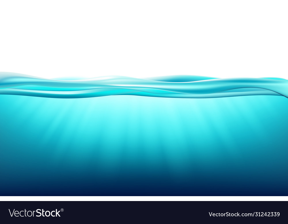 Ocean surface water Royalty Free Vector Image - VectorStock