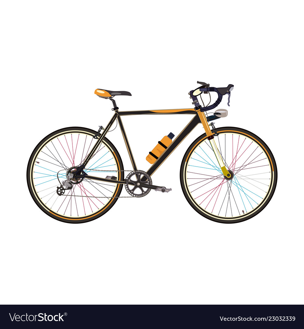 road bike in flat