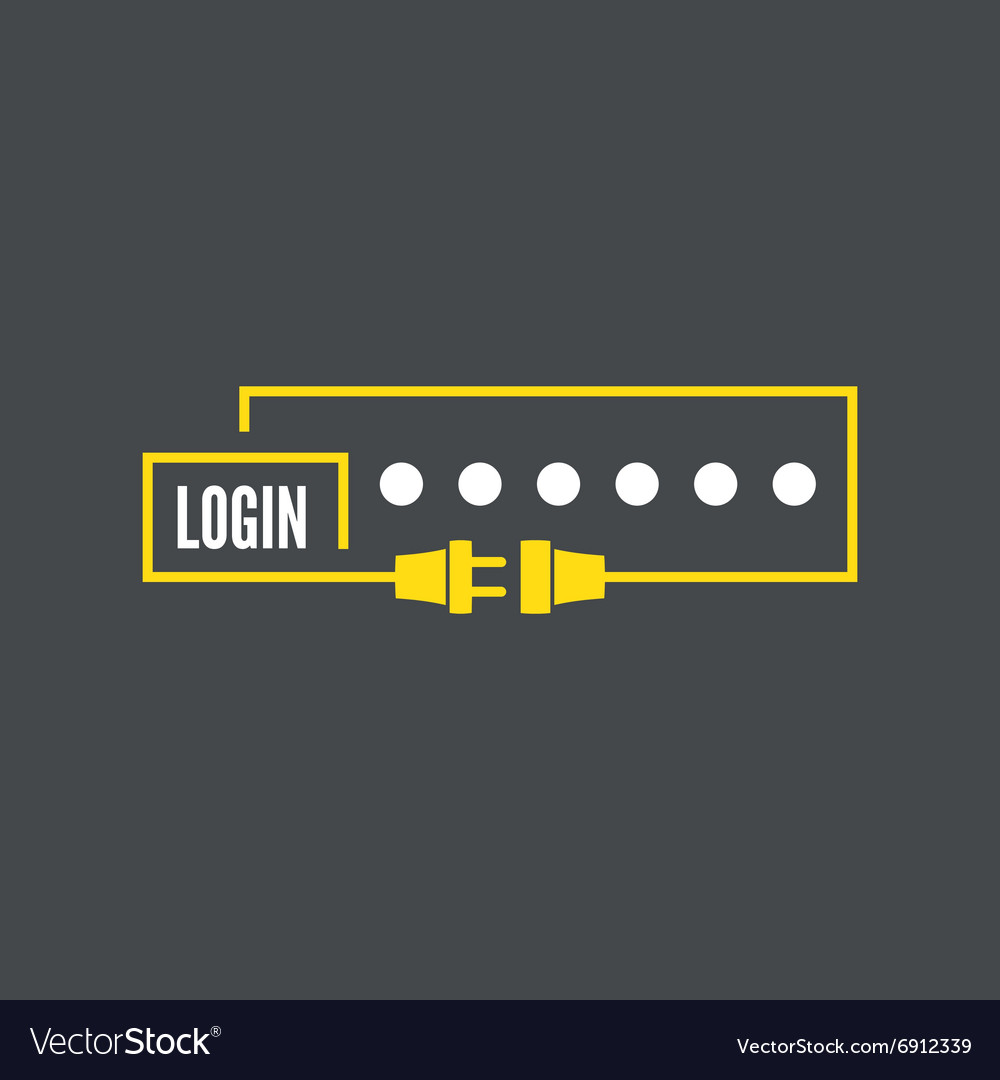 Web form to access the site Royalty Free Vector Image