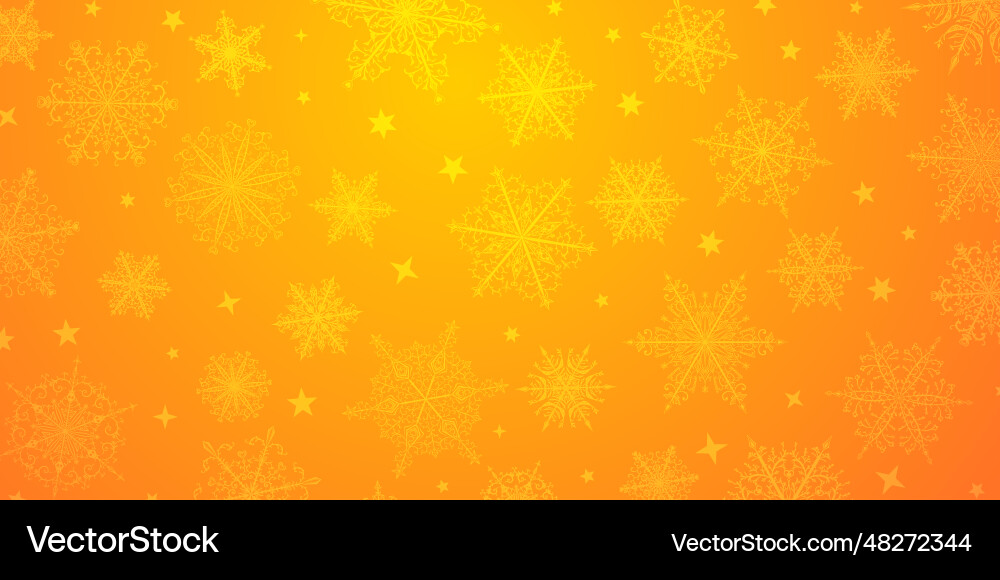 Christmas background of complex snowflakes Vector Image
