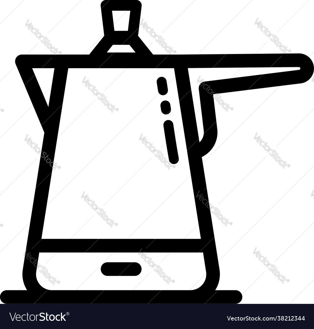 Coffee outline icon Royalty Free Vector Image - VectorStock