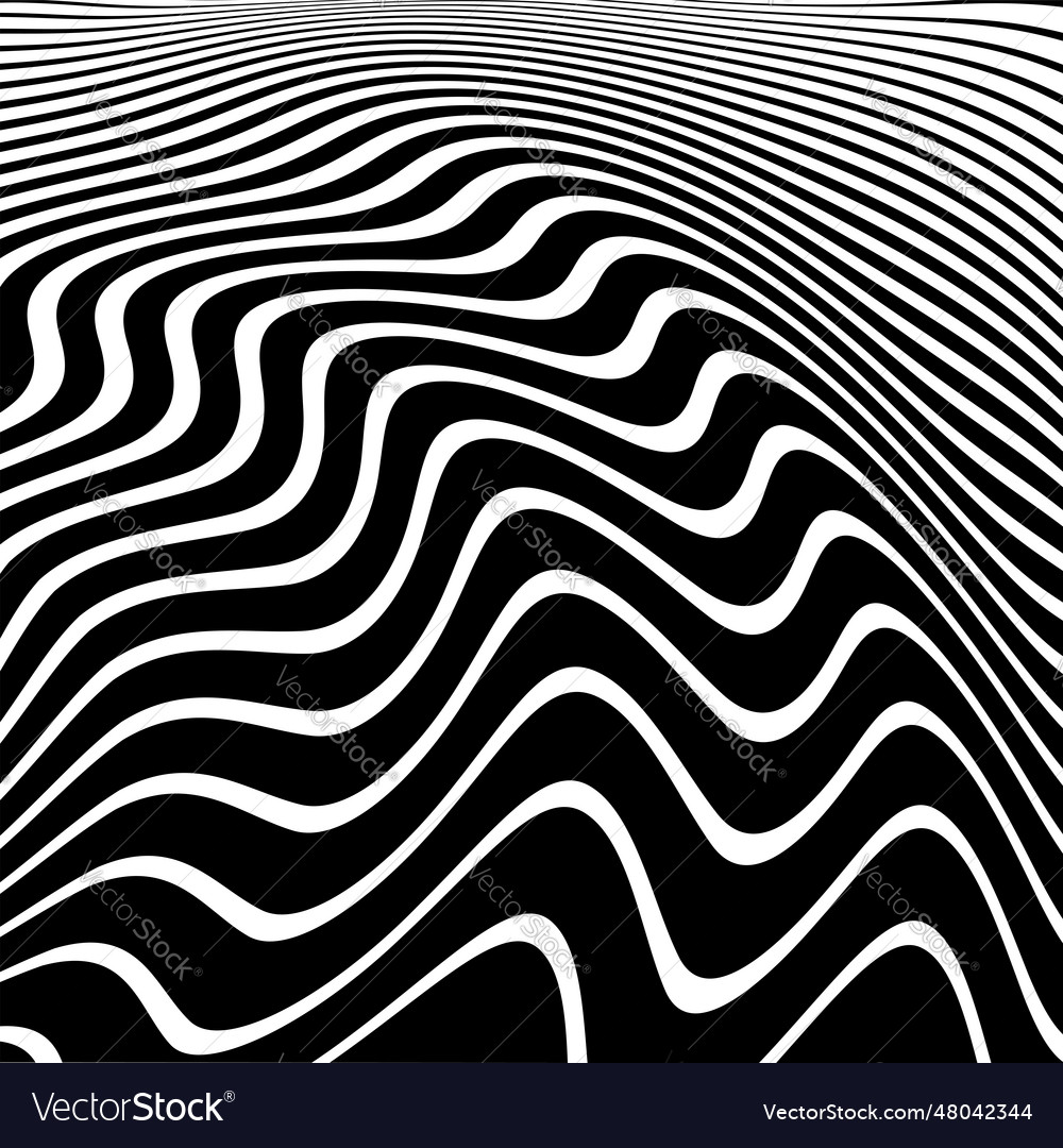 Wavy lines pattern Royalty Free Vector Image - VectorStock