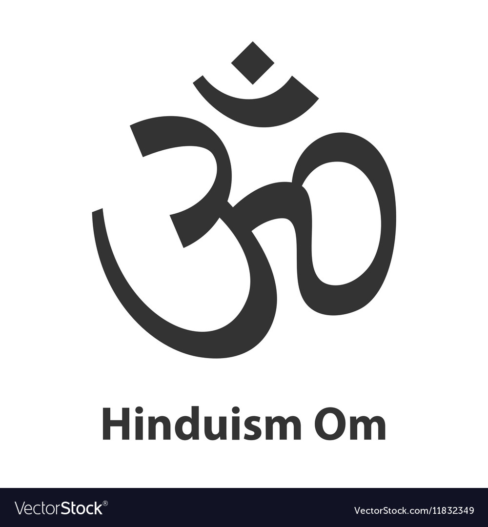 icon-of-om-or-aum-symbol-hinduism-religion-sign-vector-image