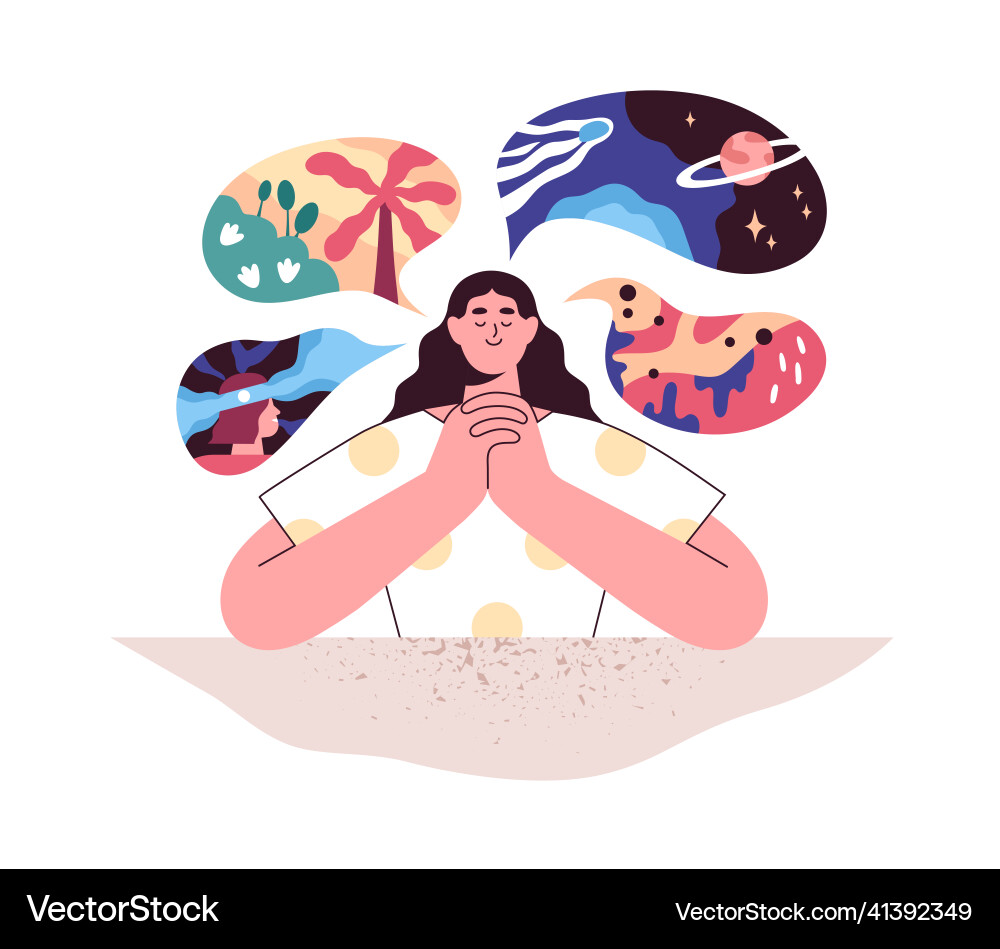 Imagination and creativity concept creative Vector Image