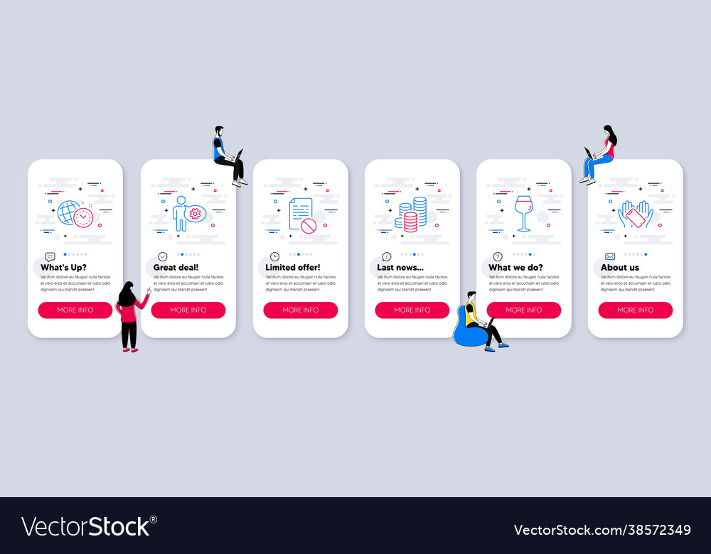 Set business icons related to cogwheel