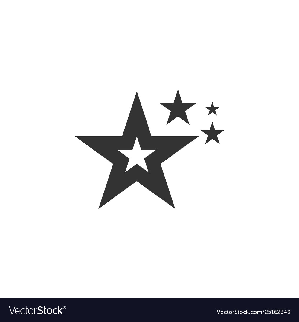 Star logo graphic design template Royalty Free Vector Image