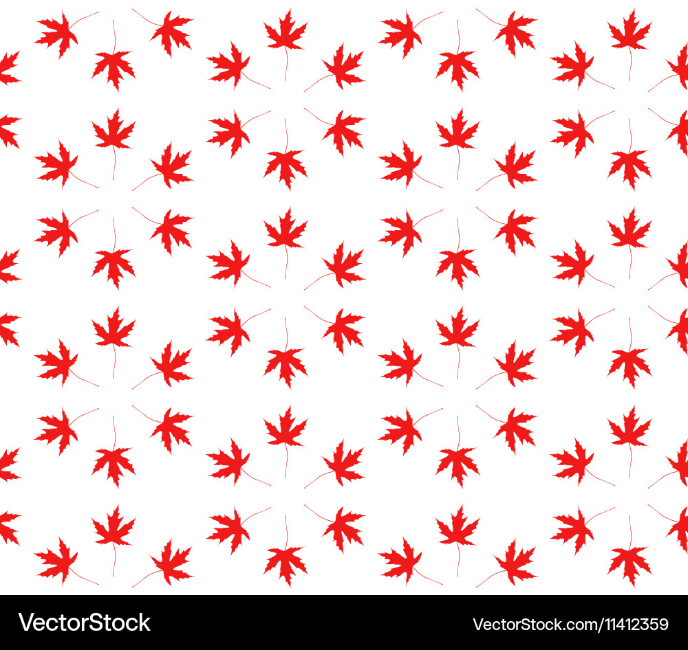 Autumn leaf seamless pattern Royalty Free Vector Image