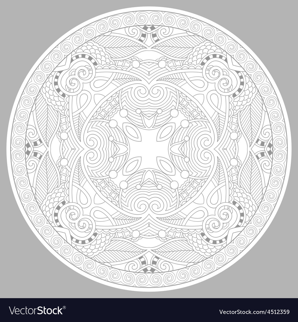 Coloring book page for adults - zendala