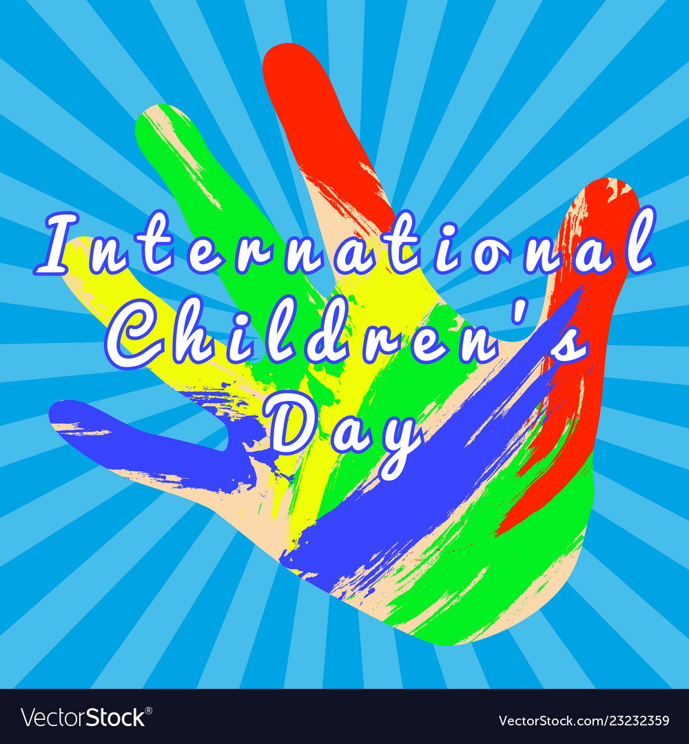 International children day Royalty Free Vector Image