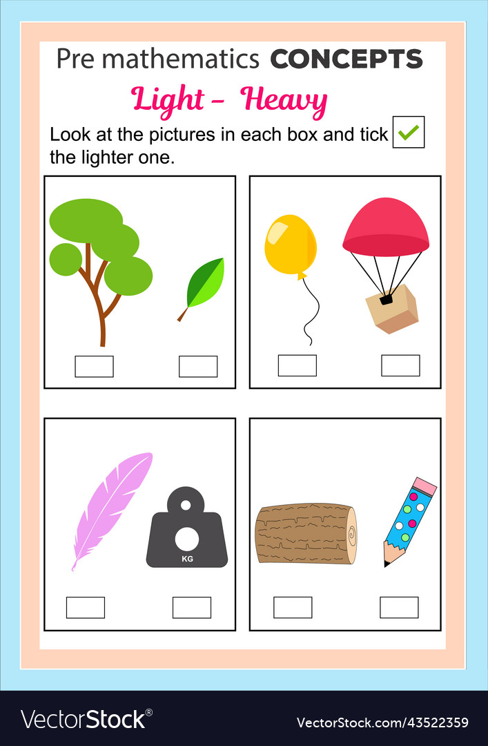 Big and Small Worksheet: Objects