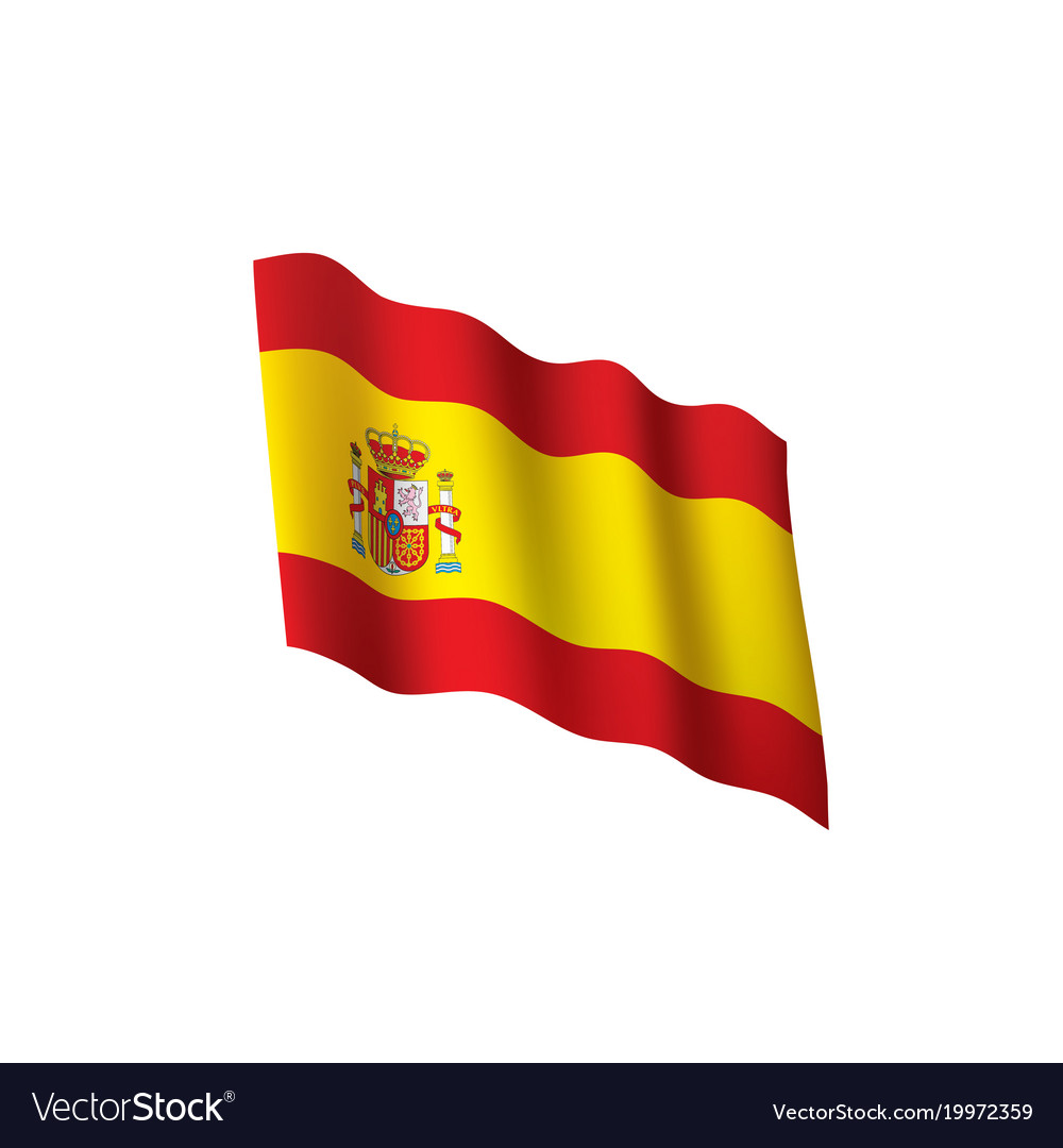 Spain flag Royalty Free Vector Image - VectorStock