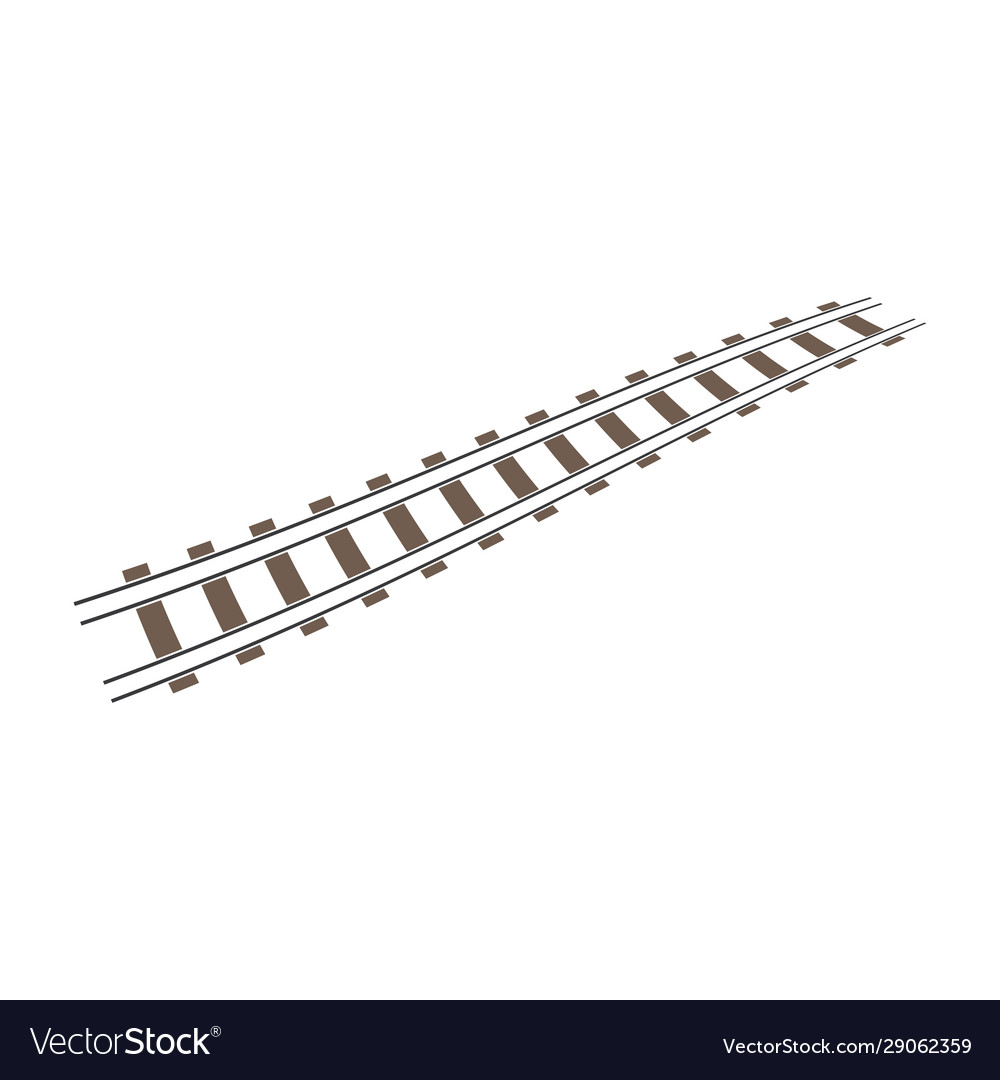 Train tracks icon design