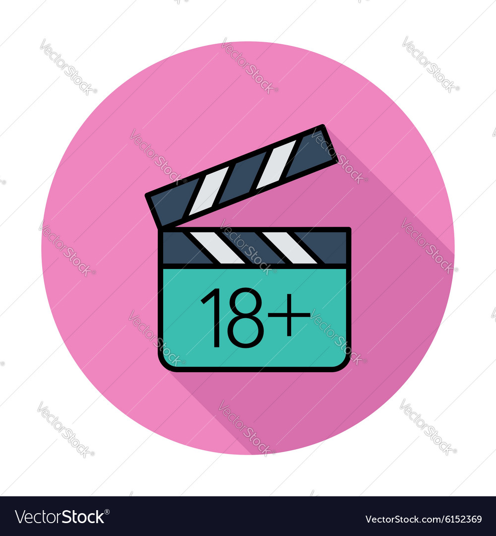 Adult movie clapper Royalty Free Vector Image - VectorStock