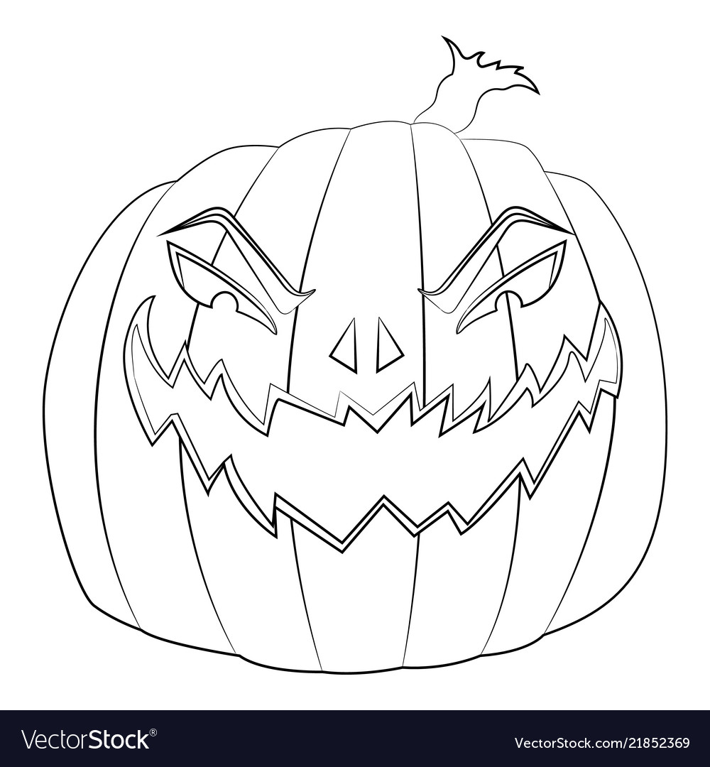 scary pumpkins coloring pages