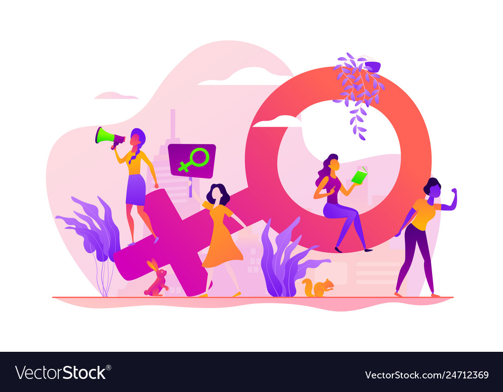 Feminism Concept Royalty Free Vector Image - VectorStock