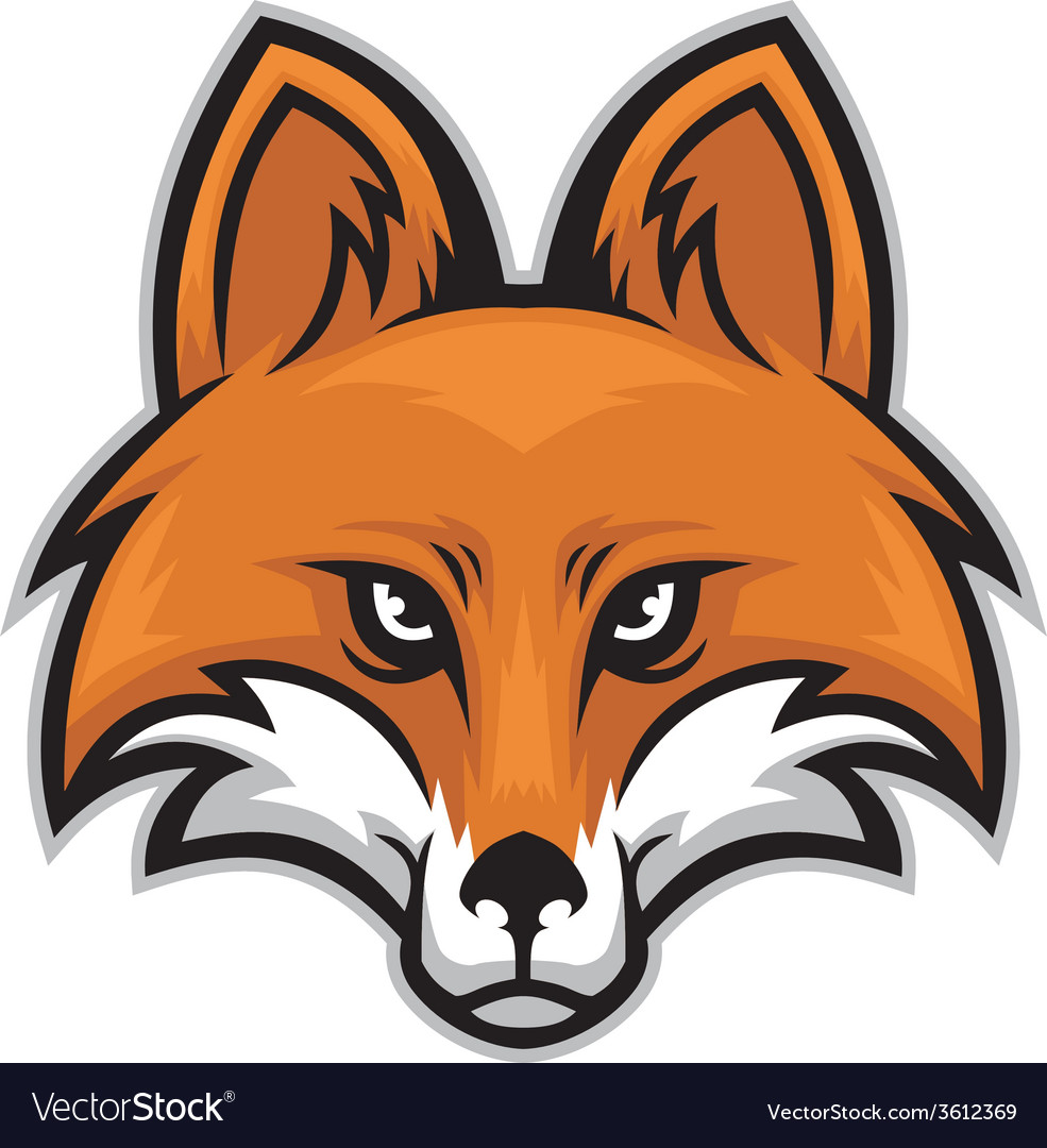 Fox head Royalty Free Vector Image - VectorStock