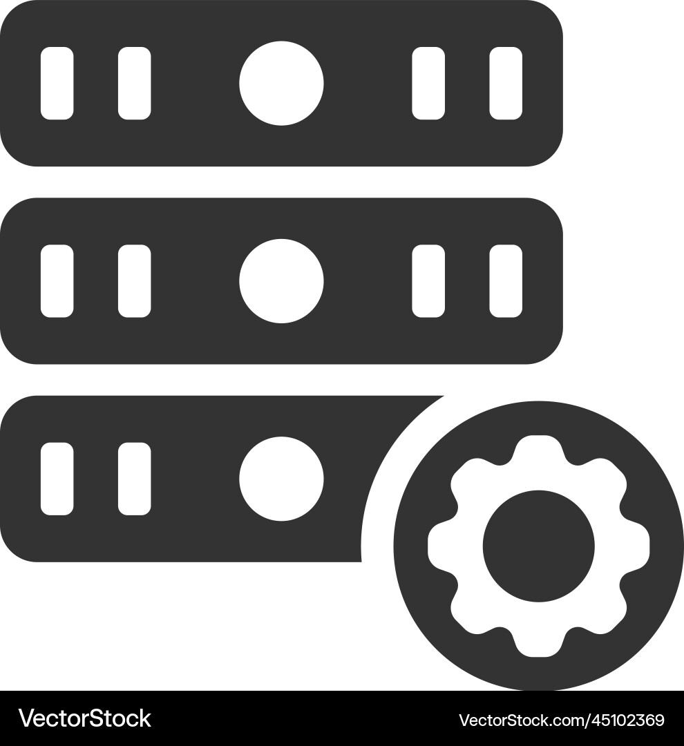 Storage setting icon Royalty Free Vector Image