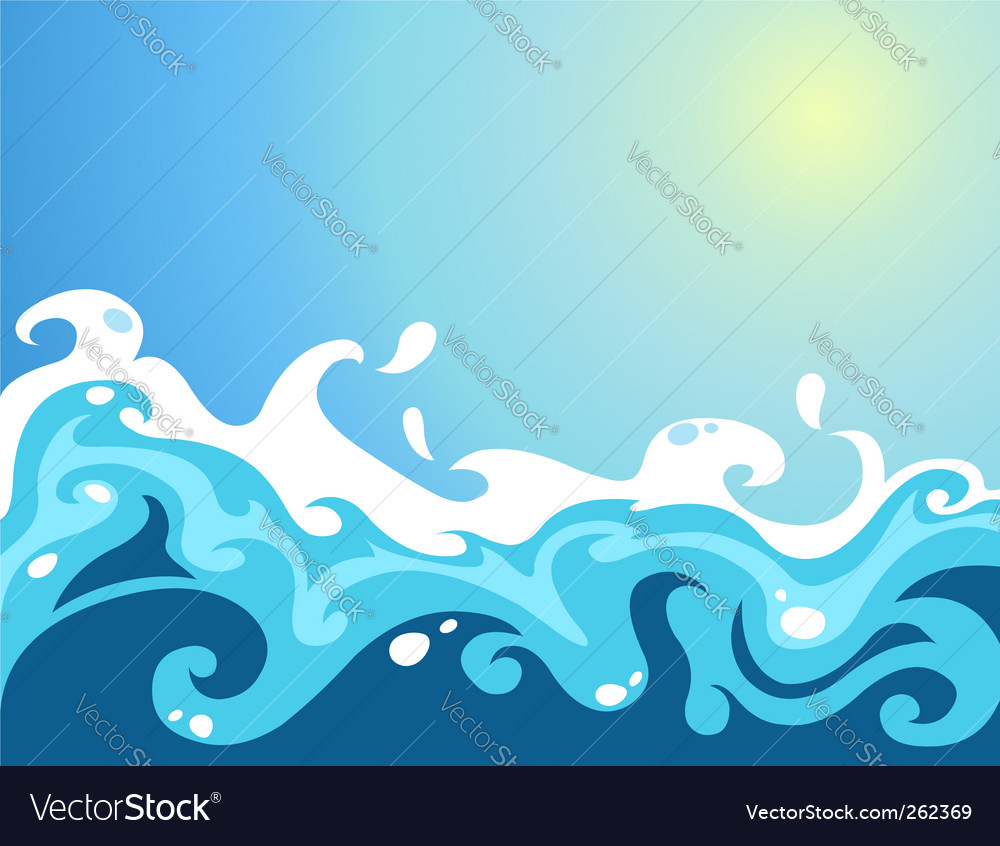 ocean waves vector