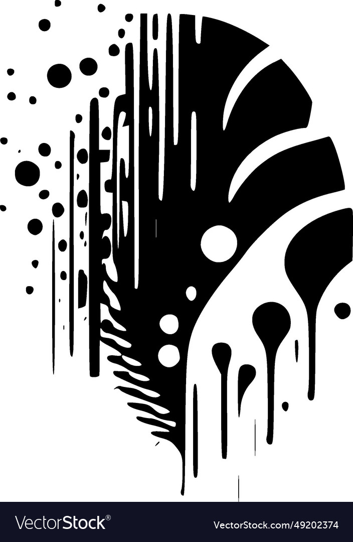 Abstract - black and white Royalty Free Vector Image