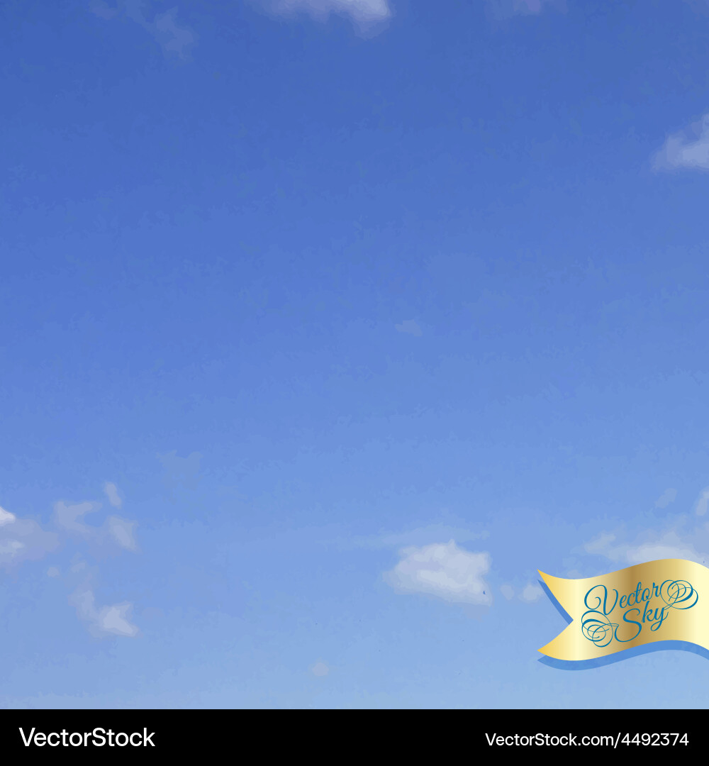 Blue sky with clouds Royalty Free Vector Image